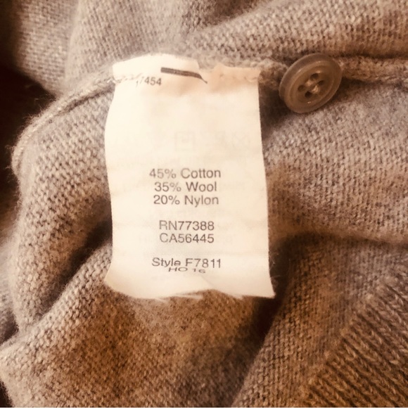 J Crew The Caryn Cardigan Heather Gray w Sparkly Bead Embellishment Size XS/2 - Picture 10 of 10